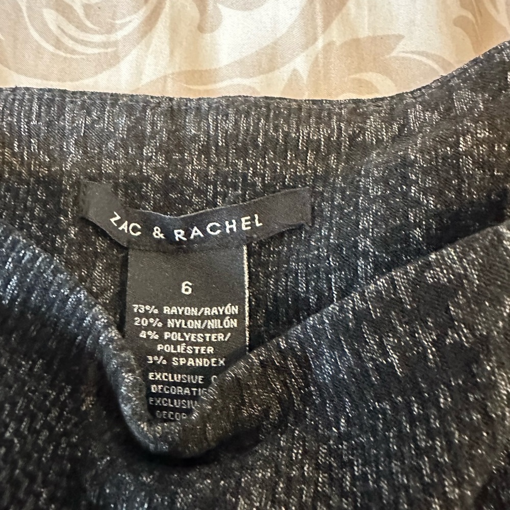 ZAC & RACHEAL size 6 pull on stretch lightweight tweed look ankle pants